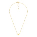 Wholesale dainty Chain Link Necklace Metal Heart Pendant Gold Dipped L Extender