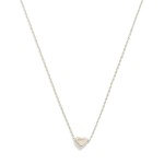 Wholesale dainty Chain Link Necklace Metal Heart Pendant Gold Dipped L Extender