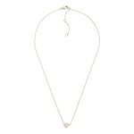 Wholesale dainty Chain Link Necklace Metal Heart Pendant Gold Dipped L Extender