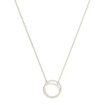 Wholesale dainty Chain Link Necklace Metal Hoop Pendant Gold Dipped L Extender L