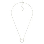 Wholesale dainty Chain Link Necklace Metal Hoop Pendant Gold Dipped L Extender L