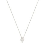 Wholesale dainty Chain Link Necklace Cubic Zirconia Cross Pendant Gold Dipped L