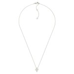 Wholesale dainty Chain Link Necklace Cubic Zirconia Cross Pendant Gold Dipped L