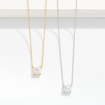 Wholesale dainty Chain Link Necklace Cubic Zirconia Pendant Gold Dipped L Extend