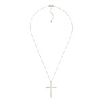 Wholesale dainty Chain Link Necklace Metal Cross Pendant Gold Dipped L Extender