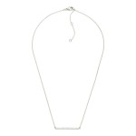 Wholesale dainty Chain Link Necklace Cubic Zirconia Bar Pendant Gold Dipped L Ex