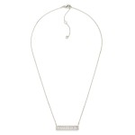 Wholesale dainty Chain Link Necklace Cubic Zirconia Bar Pendant Gold Dipped L Ex