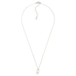 Wholesale single Pearl Drop Pendant Necklace lustrous faux pearl suspended delic