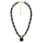 Wholesale beaded Crystal Pendant Necklace strung faceted rondelle beads blended