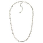 Wholesale flat Link Chain Necklace sleek shimmering chain flat interlocking link