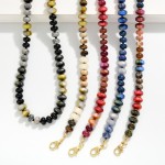 Wholesale faceted Crystal Rondelle Necklace strung glass beads mixed iridescent