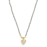 Wholesale seed Bead Heart Pendant Necklace twisted strand tiny glass seed beads