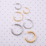 Wholesale large silver hoop earrings stud post diameter