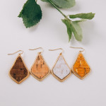 Wholesale cork inspired drop earrings