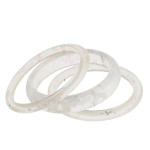 Wholesale bracelet set three resin inspired bracelets iridescent accents diamete