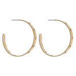 Wholesale large metal hoop earrings cut out star details diameter