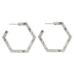 Wholesale metal hoop earrings hammered stud post diameter