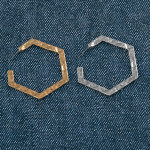 Wholesale metal hoop earrings hammered stud post diameter