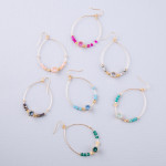 Wholesale rhinestone beaded teardrop dangle earrings