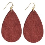Wholesale faux fur teardrop earrings