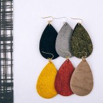 Wholesale faux fur teardrop earrings