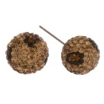 Wholesale leopard print rhinestone stud earrings mm diameter