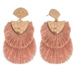Wholesale doubled Fringe Tassel Hinge Drop Earrings L