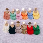 Wholesale doubled Fringe Tassel Hinge Drop Earrings L