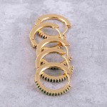 Wholesale cubic zirconia huggie hoop earrings Cubic Zirconia diameter