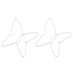 Wholesale butterfly wire threader earrings