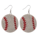 Wholesale rhinestone Sports Ball Drop Earrings L