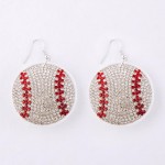 Wholesale rhinestone Sports Ball Drop Earrings L