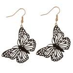 Wholesale cut out butterfly dangle earrings L