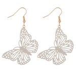 Wholesale cut out butterfly dangle earrings L