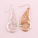 Wholesale metal cut out butterfly earrings L