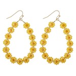 Wholesale beaded Flower Teardrop Earrings L