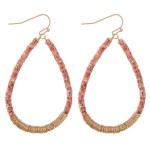 Wholesale polymer Clay spacer disc beaded boho teardrop earrings L
