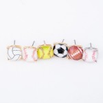 Wholesale crystal Baseball Stud Earrings mm