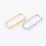 Wholesale brass Link Star Hoop Earrings L
