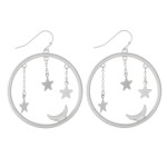 Wholesale star Dangle Moon Drop Earrings Diameter