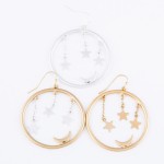 Wholesale star Dangle Moon Drop Earrings Diameter