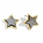 Wholesale druzy Star Stud Earrings Gold