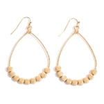 Wholesale metal Teardrop Earrings Dot Beaded Accents