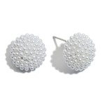 Wholesale pearl Button Stud Earrings Diameter