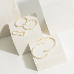 Wholesale faux Pearl Hoop Earrings Diameter