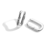 Wholesale thick Metal Huggie Hoop Earrings Hinge Closure