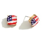 Wholesale american Flag Stud Earrings Diameter