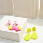 Wholesale multicolor Polymer Clay Drop Earrings