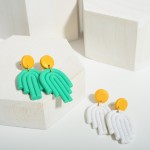 Wholesale clay Polymer Rainbow Drop Earrings