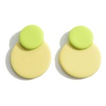 Wholesale multicolor Polymer Clay Circular Drop Earrings